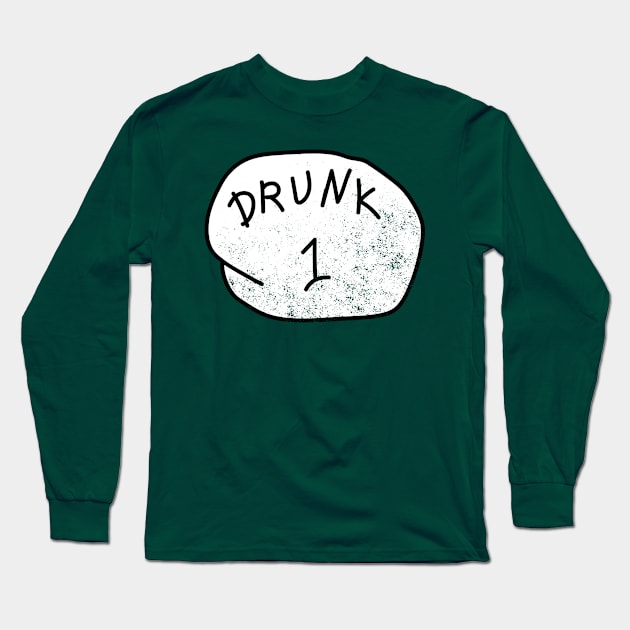 Drunk 1 Shamrock Saint Paddy irish Gift Long Sleeve T-Shirt by biNutz